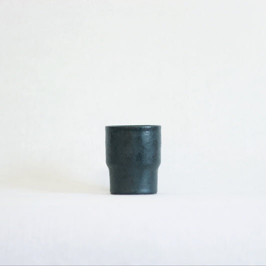 Black Small Cylinder Jar